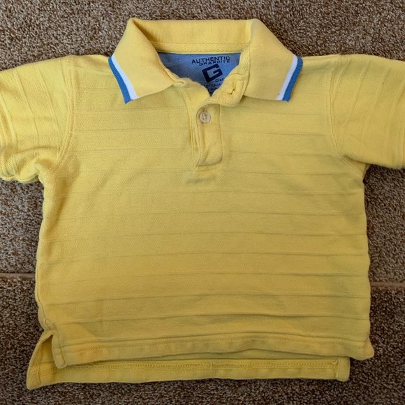 Authentic Graphite yellow polo shirt 2T - Picture 1 of 3